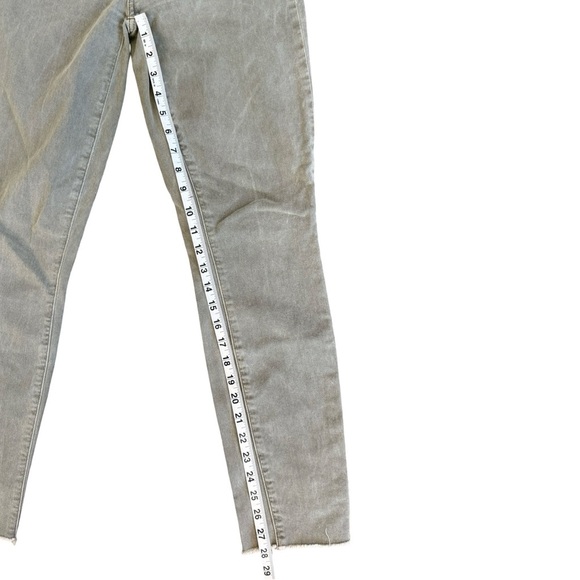 PAIGE Verdugo Ankle Skinny Jeans Women’s 25 Gray Distressed Raw Hem - Picture 6 of 7